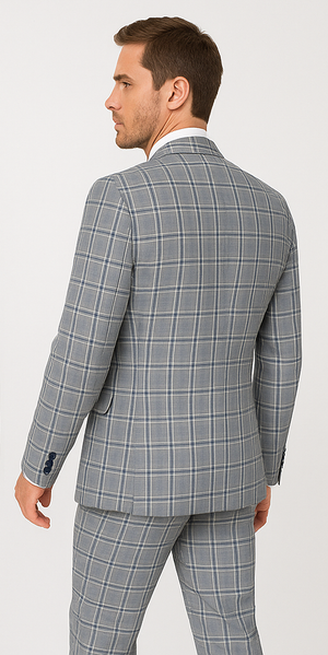 Rossi Man MAX RM1820 Slim Fit 3-Piece Suit ?? Modern Formal Suit for Men