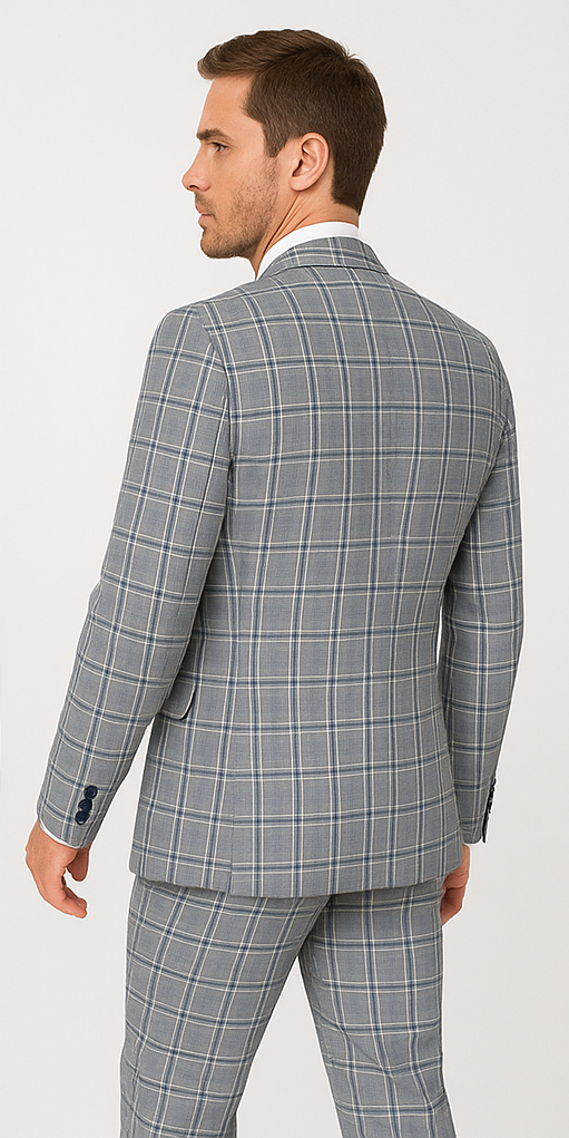 Rossi Man MAX RM1820 Slim Fit 3-Piece Suit ?? Modern Formal Suit for Men
