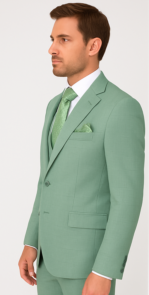 Rossi Man MAX RM1821 Slim Fit 3-Piece Suit ?? Contemporary Men??s Formalwear