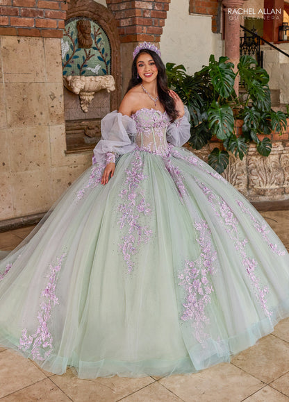 Rachel Allan RQ1140 Strapless Corset Quinceanera Dress