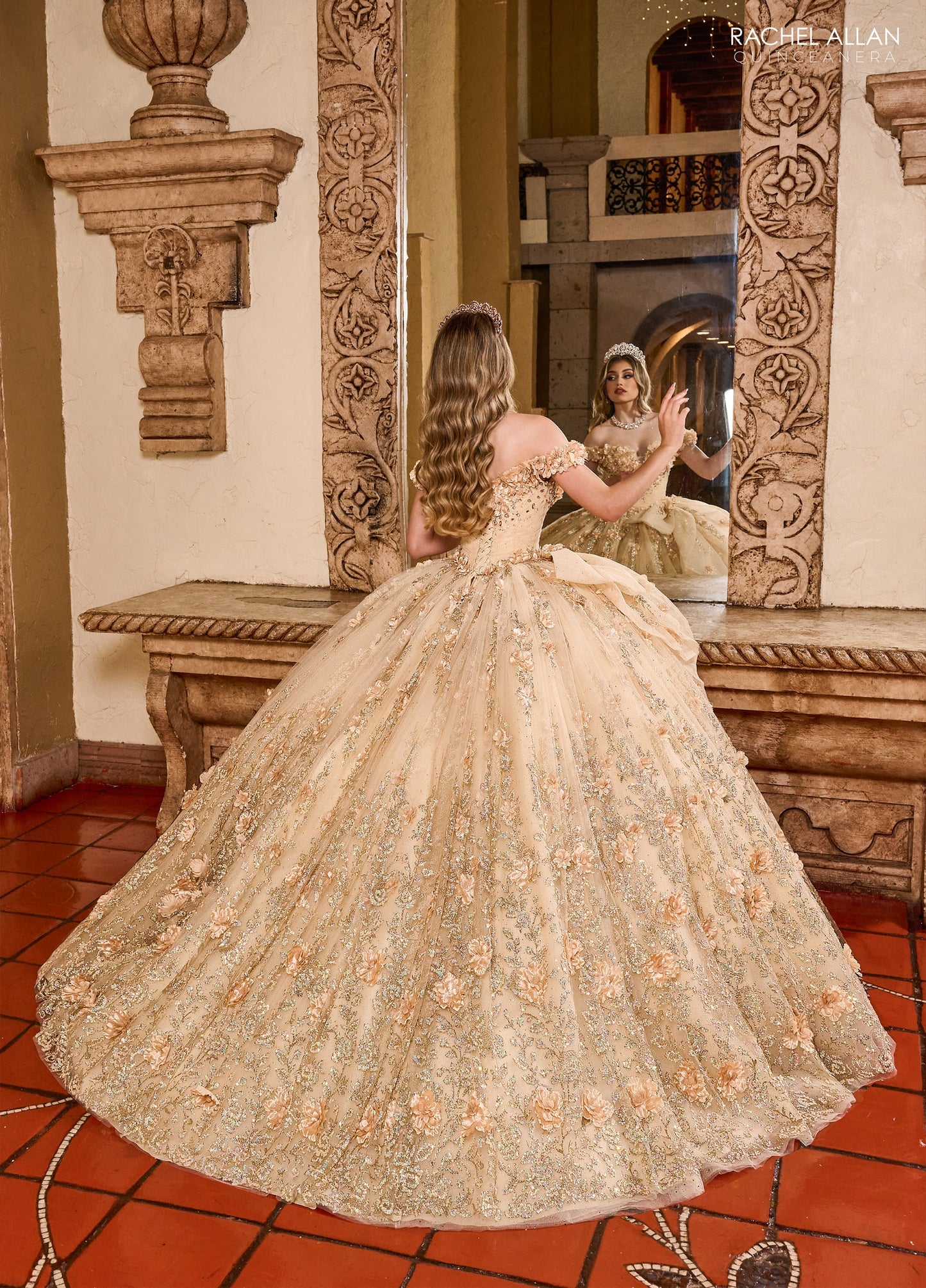 Rachel Allan RQ1141 Off Shoulder Quinceanera Dress