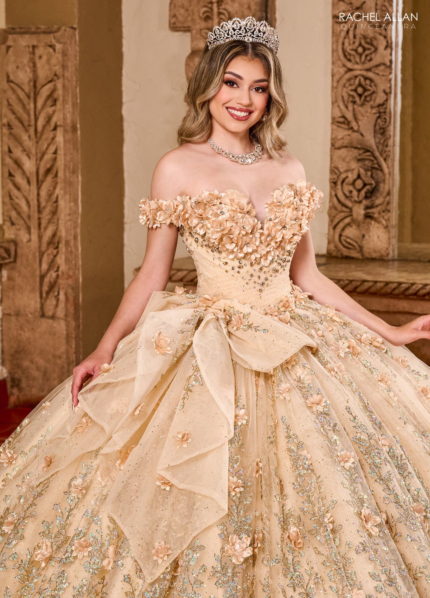 Rachel Allan RQ1141 Off Shoulder Quinceanera Dress