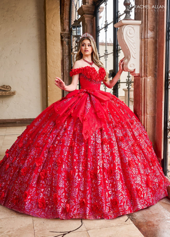 Rachel Allan RQ1141 Off Shoulder Quinceanera Dress