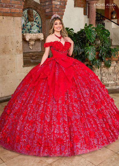 Rachel Allan RQ1141 Off Shoulder Quinceanera Dress