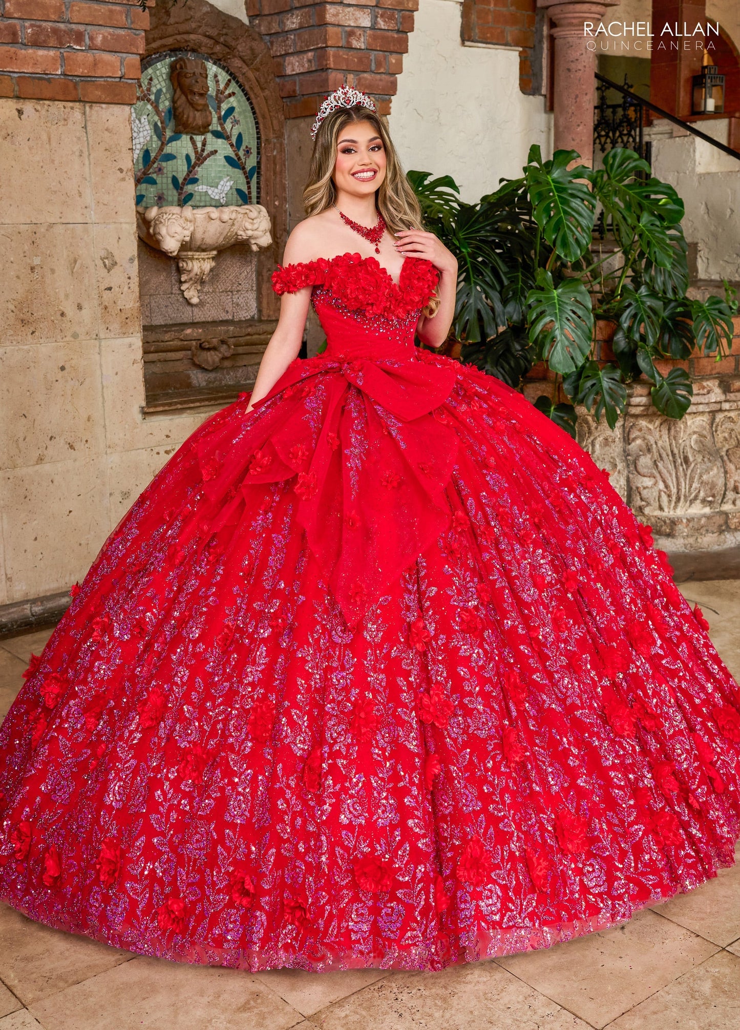 Rachel Allan RQ1141 Off Shoulder Quinceanera Dress