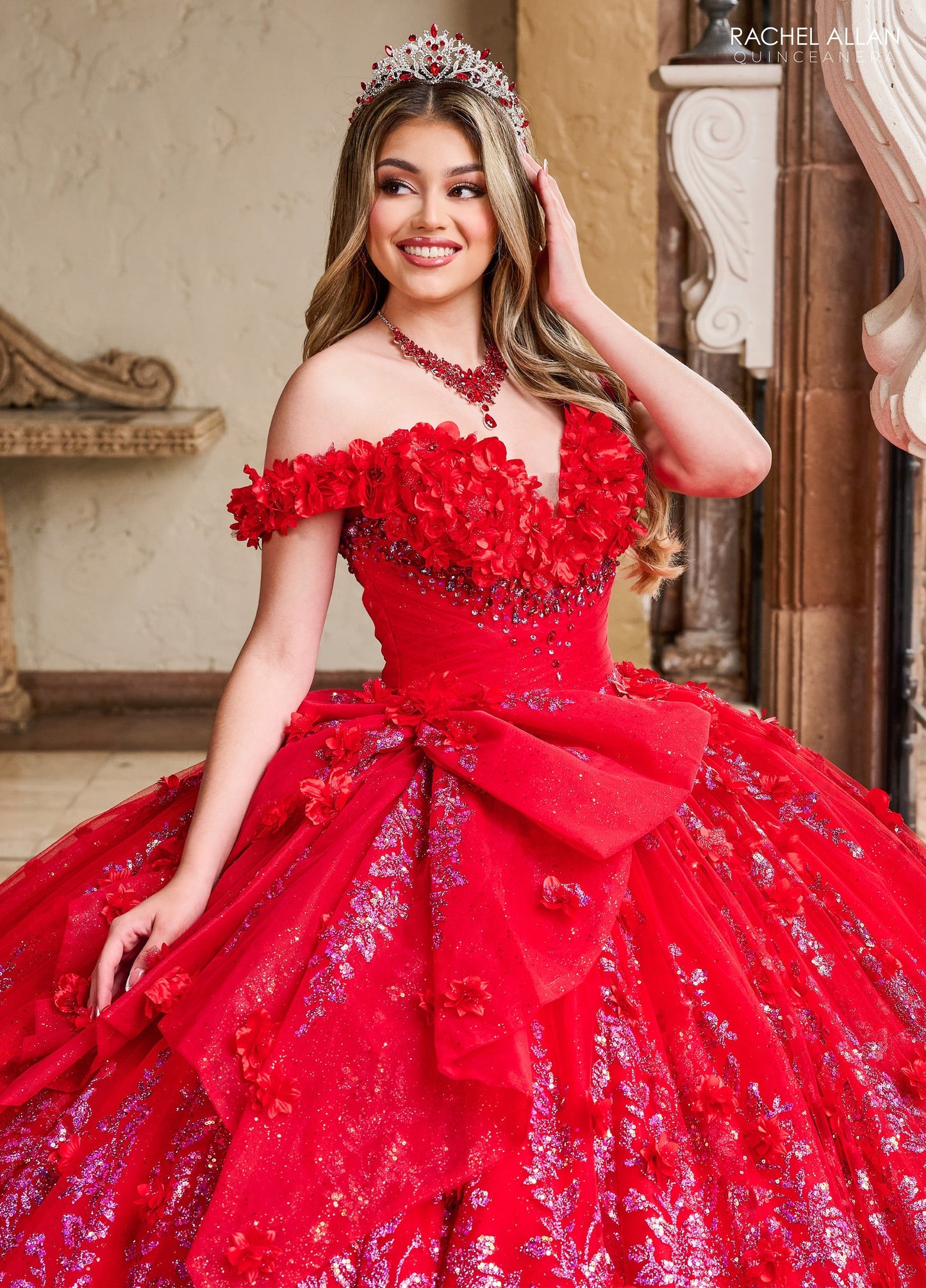 Rachel Allan RQ1141 Off Shoulder Quinceanera Dress