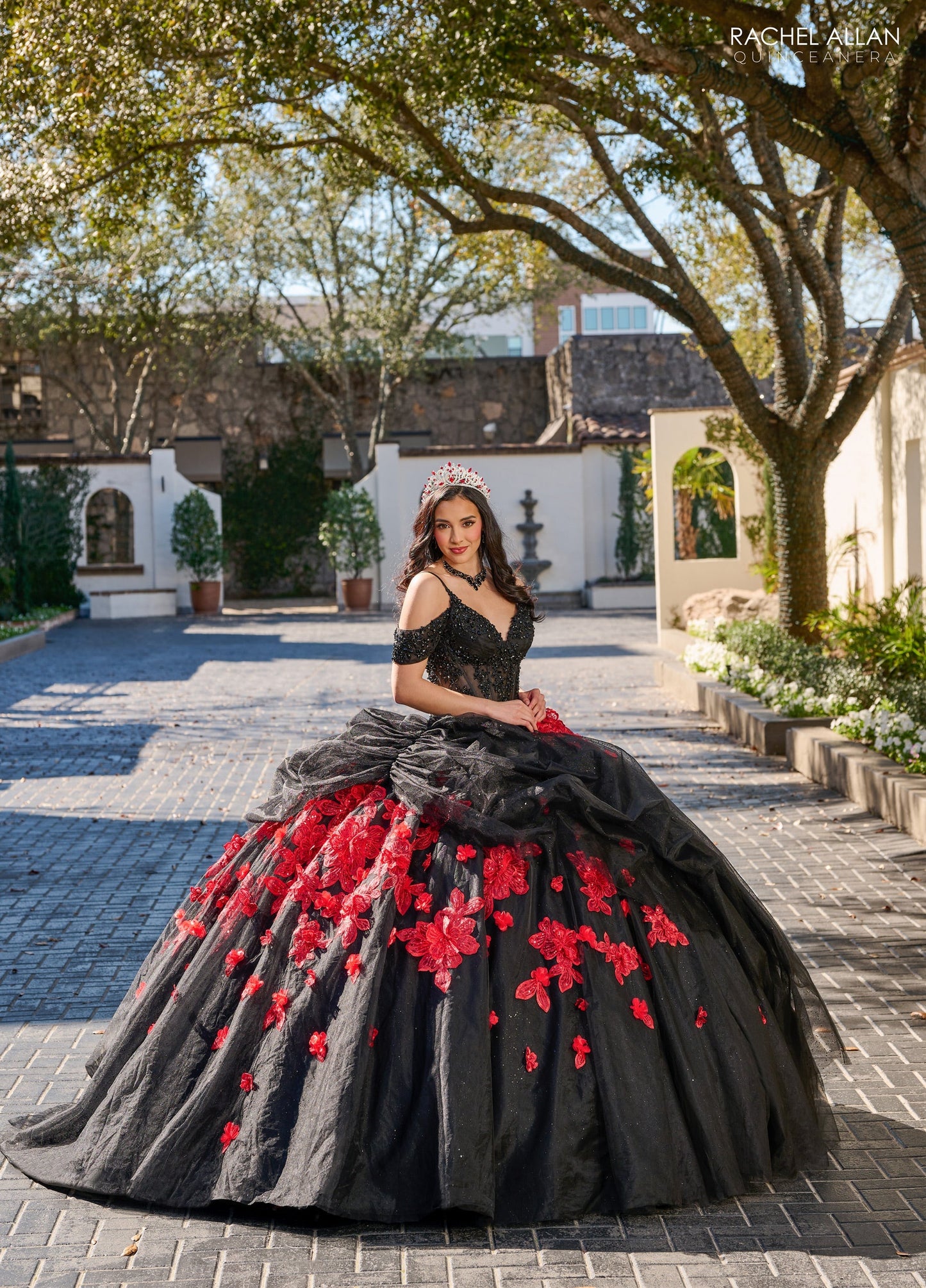 Rachel Allan RQ1144 Cold Shoulder Quinceanera Dress