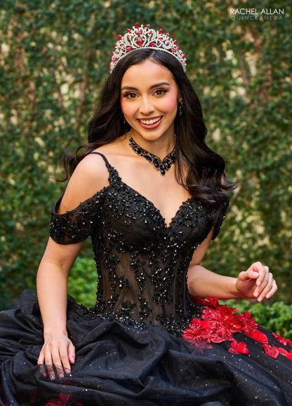 Rachel Allan RQ1144 Cold Shoulder Quinceanera Dress