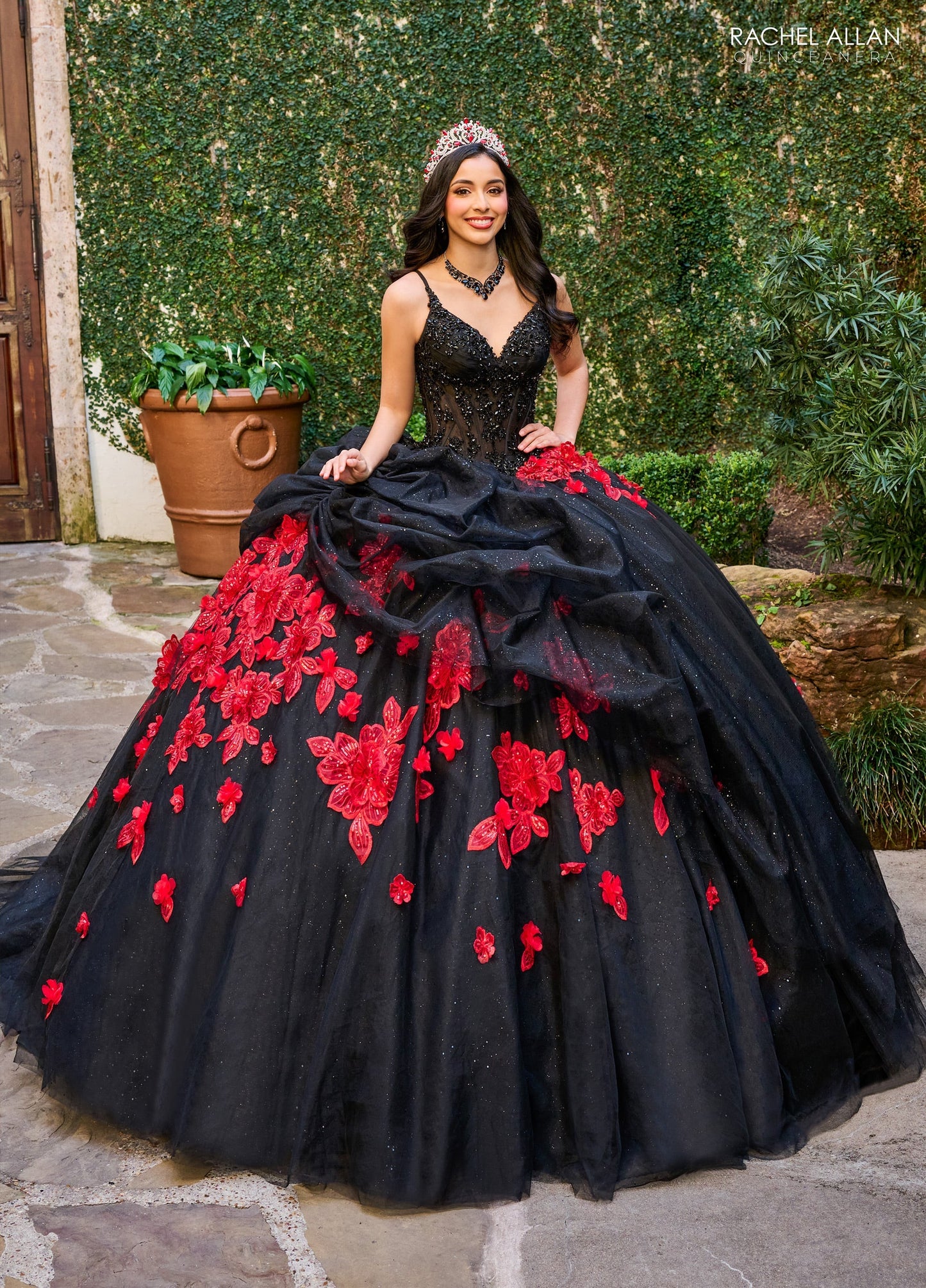 Rachel Allan RQ1144 Cold Shoulder Quinceanera Dress