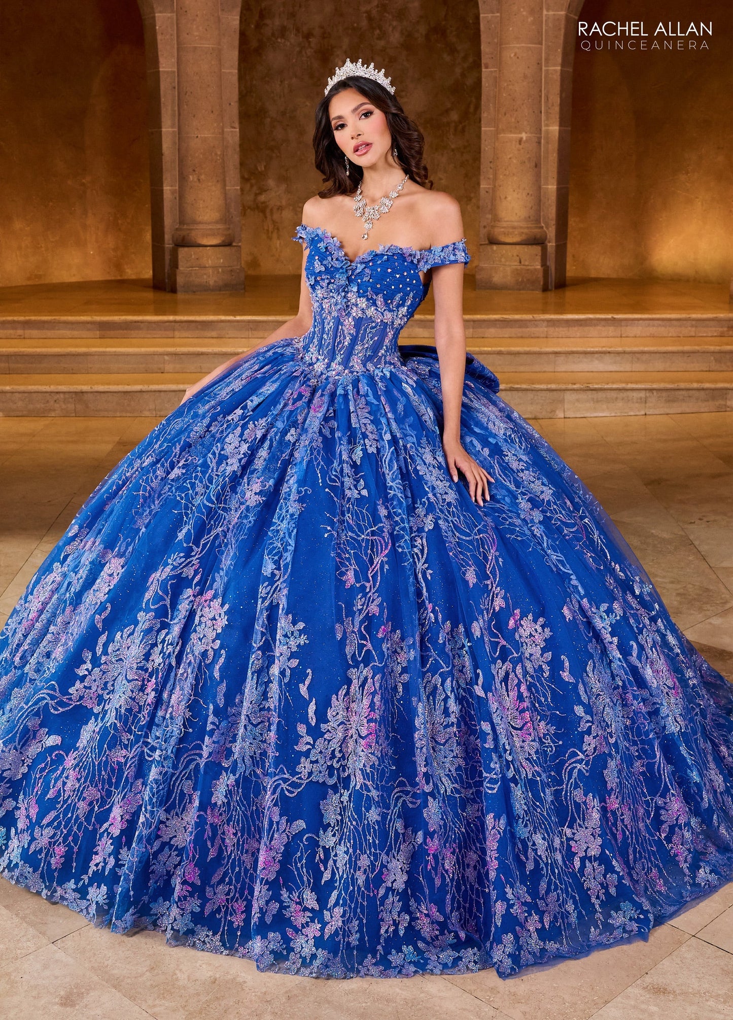 Rachel Allan RQ1146 Off Shoulder Quinceanera Dress