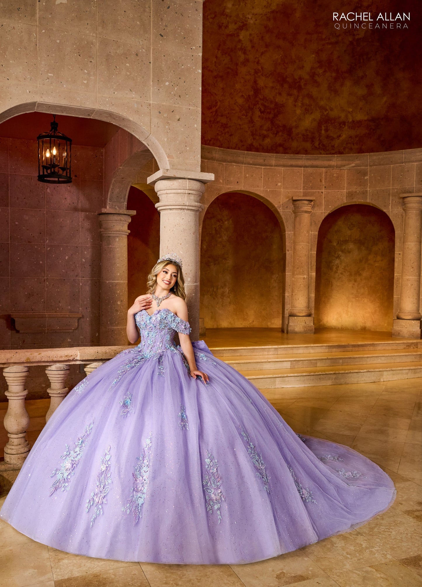 Rachel Allan RQ1153 Off Shoulder Quinceanera Dress