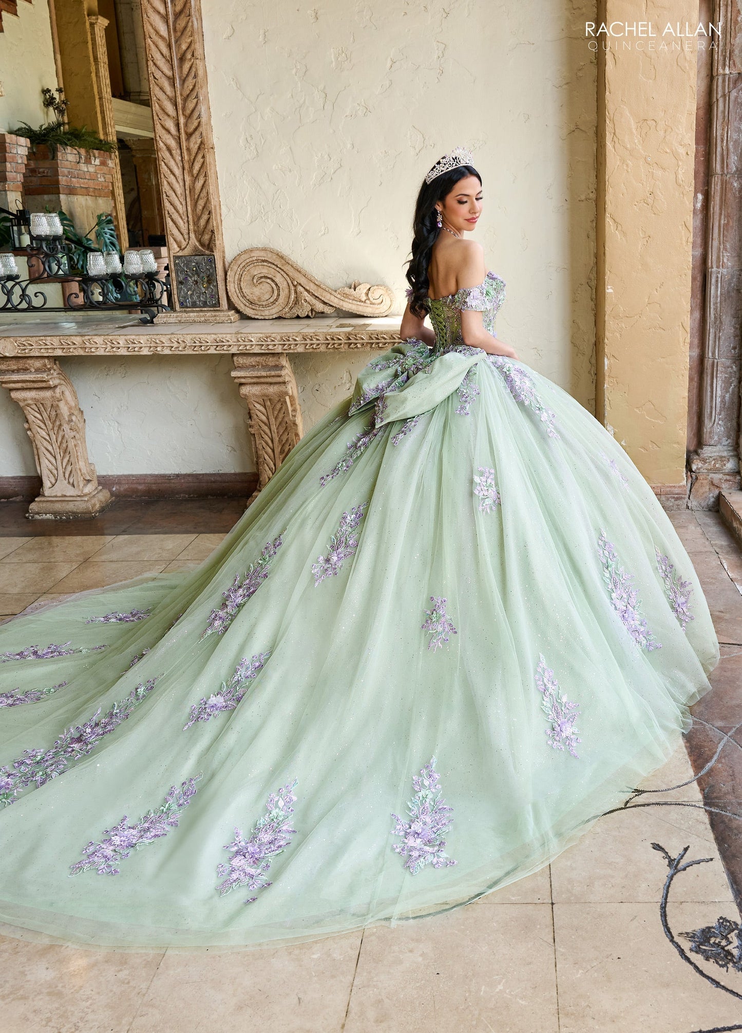 Rachel Allan RQ1153 Off Shoulder Quinceanera Dress