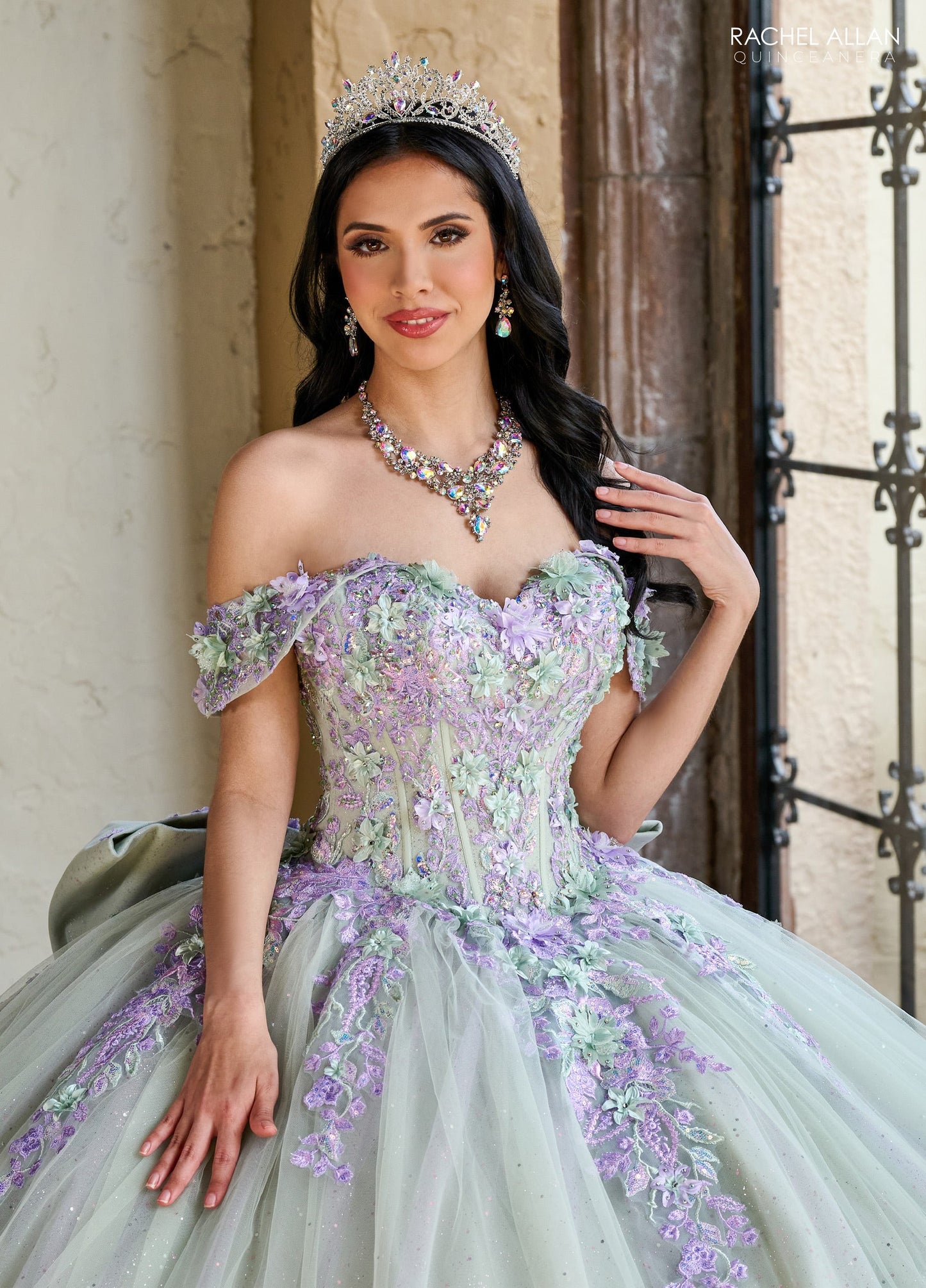 Rachel Allan RQ1153 Off Shoulder Quinceanera Dress