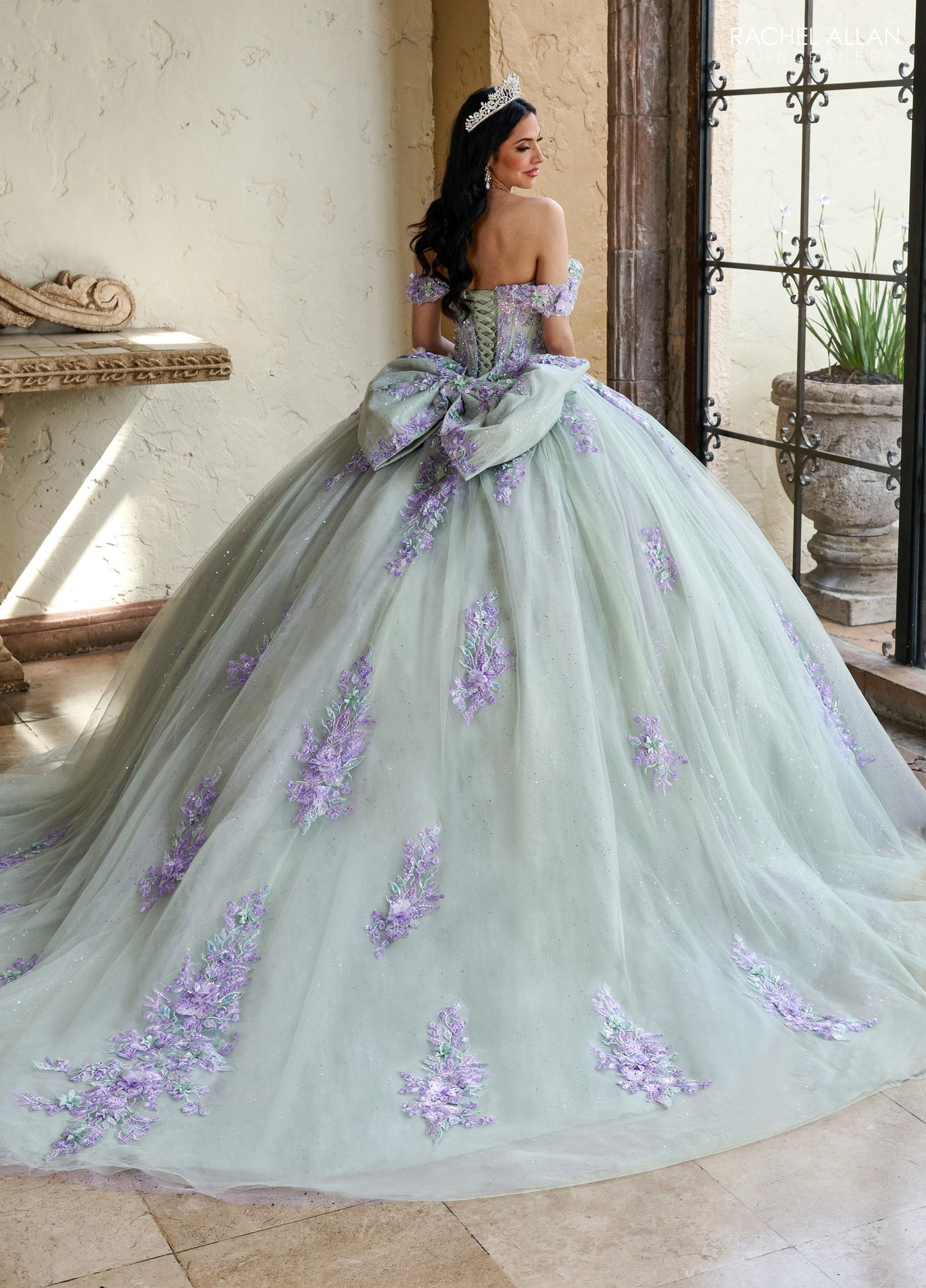 Rachel Allan RQ1153 Off Shoulder Quinceanera Dress