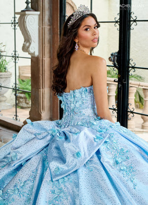 Rachel Allan RQ1157 3D Floral Sweetheart Quinceanera Dress