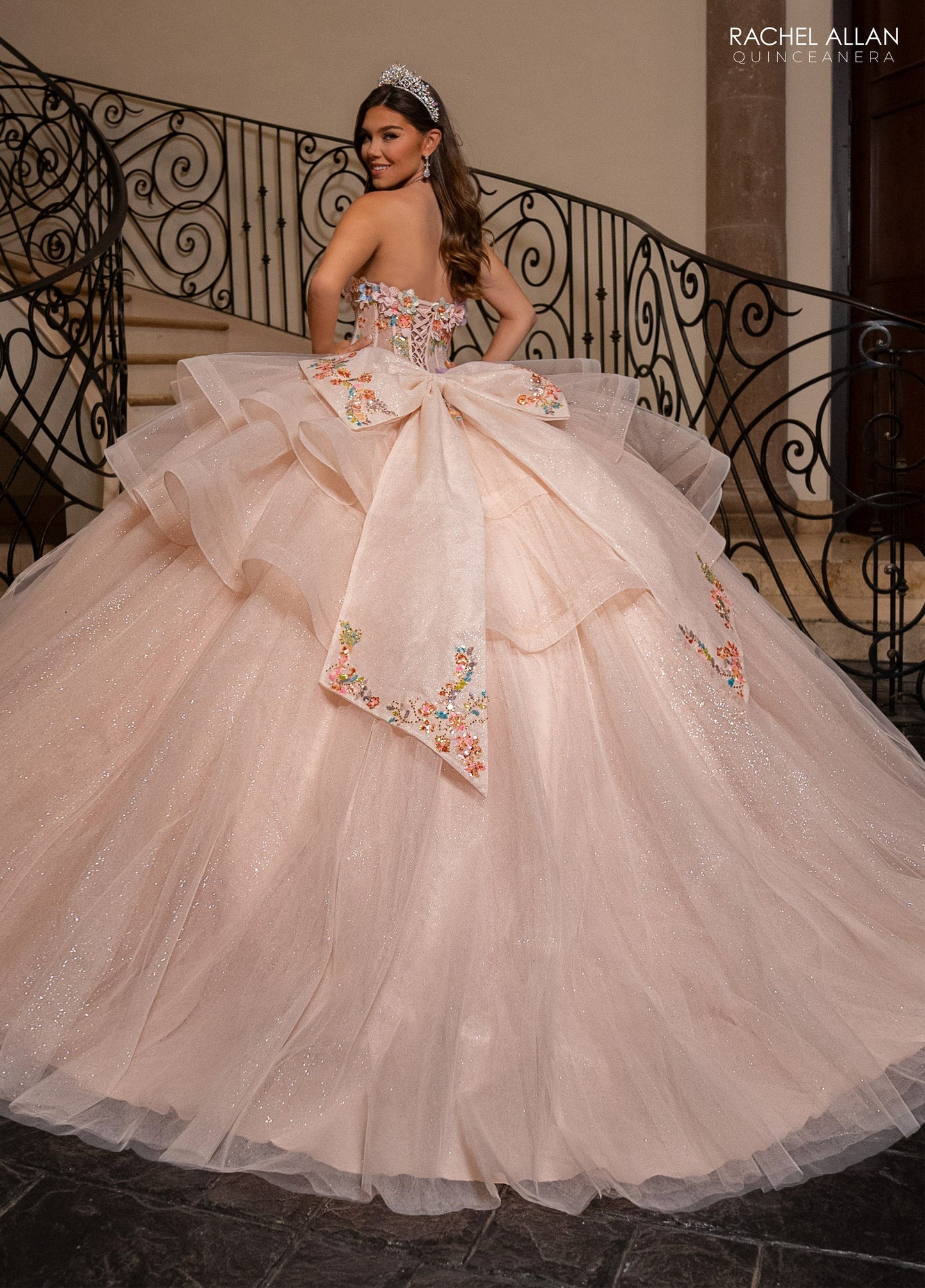 Rachel Allan RQ1161 Long Sleeve Quinceanera Dress