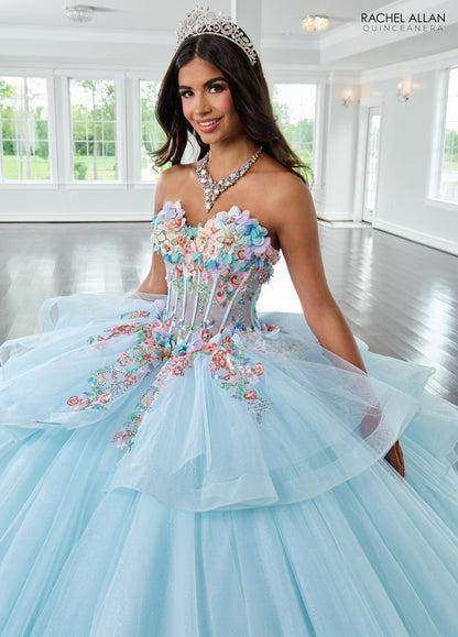 Rachel Allan RQ1161 Long Sleeve Quinceanera Dress