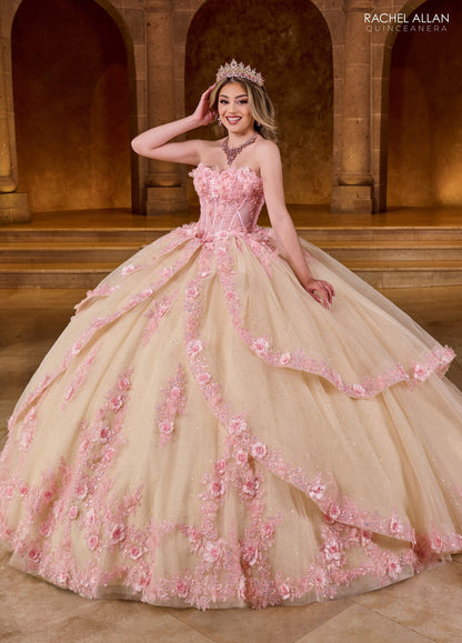 Rachel Allan RQ2196 Strapless Corset Quinceanera Dress