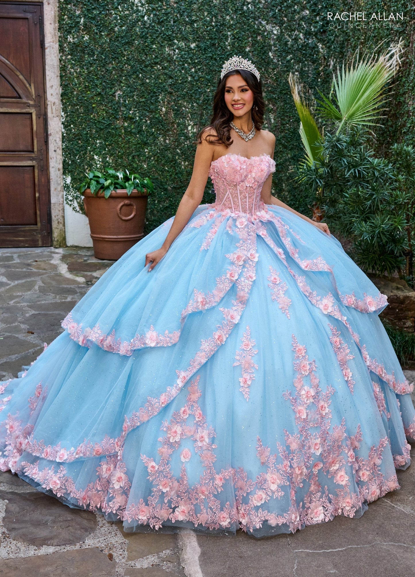 Rachel Allan RQ2196 Strapless Corset Quinceanera Dress