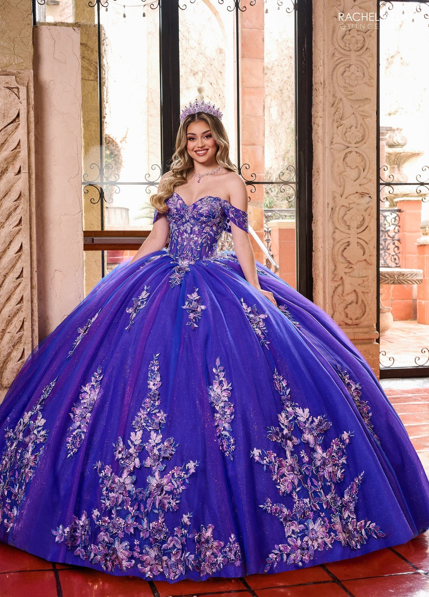 Rachel Allan RQ2200 Puff Sleeve Quinceanera Dress