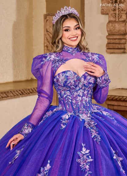 Rachel Allan RQ2200 Puff Sleeve Quinceanera Dress