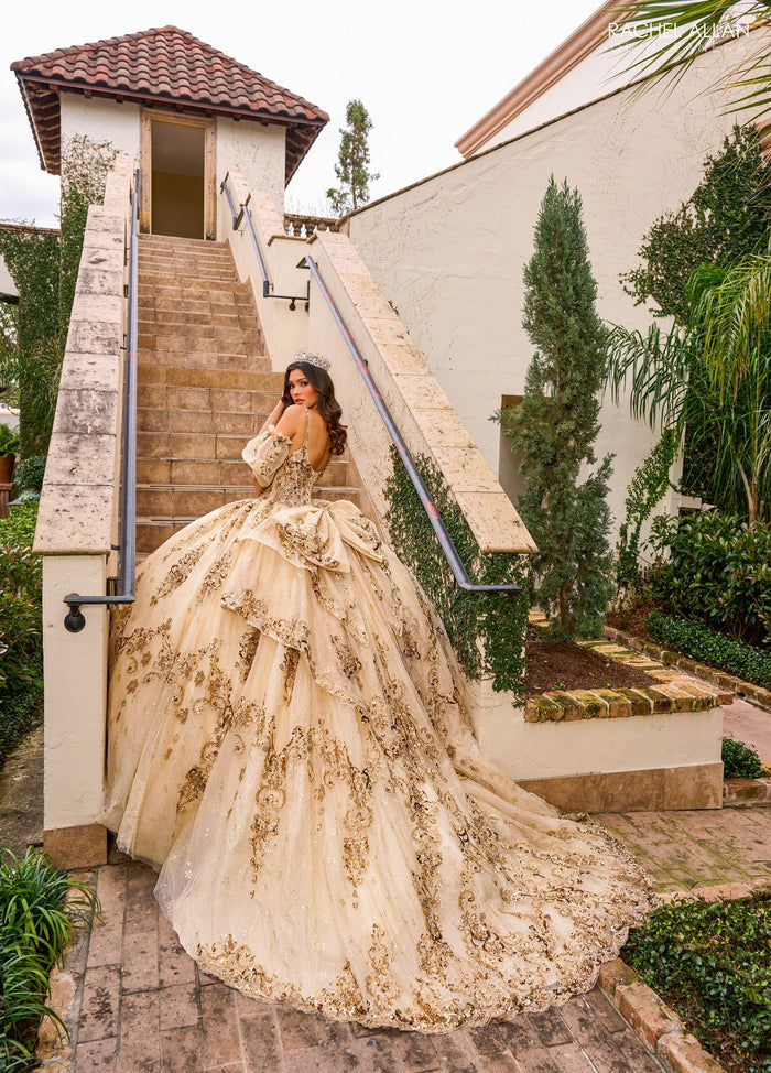 Rachel Allan RQ2202 Sleeveless Corset Quinceanera Dress