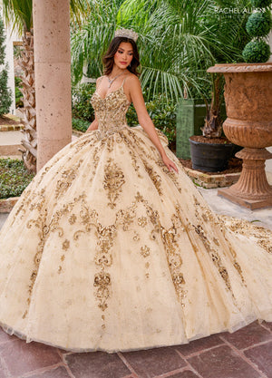 Rachel Allan RQ2202 Sleeveless Corset Quinceanera Dress