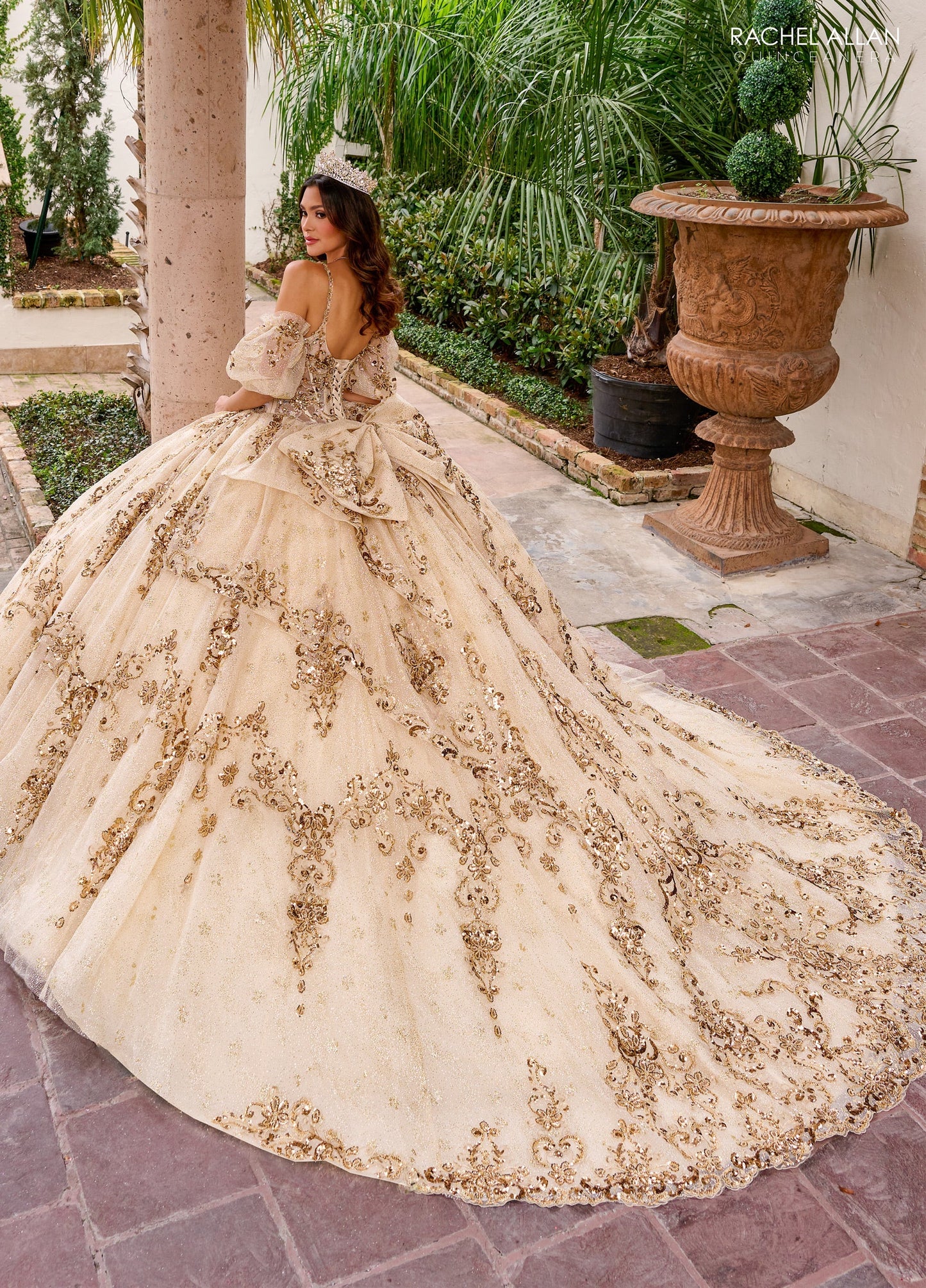Rachel Allan RQ2202 Sleeveless Corset Quinceanera Dress