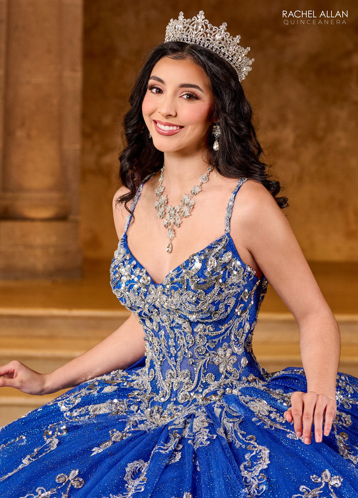 Rachel Allan RQ2202 Sleeveless Corset Quinceanera Dress