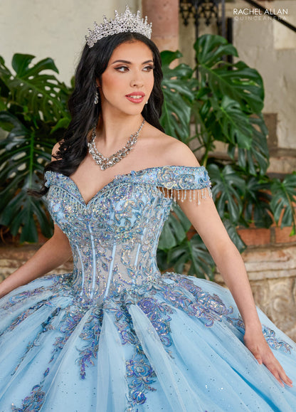 Rachel Allan RQ2205 Off Shoulder Quinceanera Dress