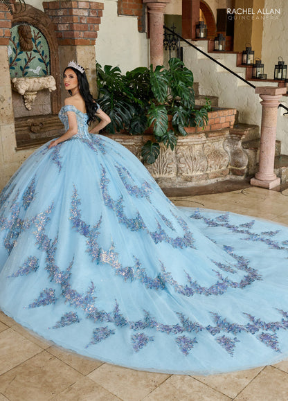 Rachel Allan RQ2205 Off Shoulder Quinceanera Dress