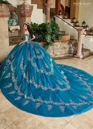 Rachel Allan RQ2205 Off Shoulder Quinceanera Dress