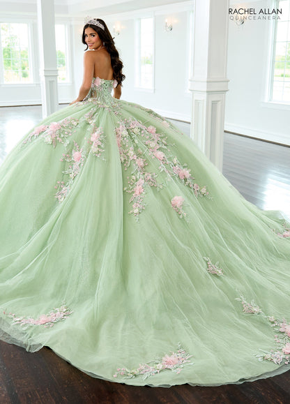 Rachel Allan RQ2216 Cape Sleeve Quinceanera Dress