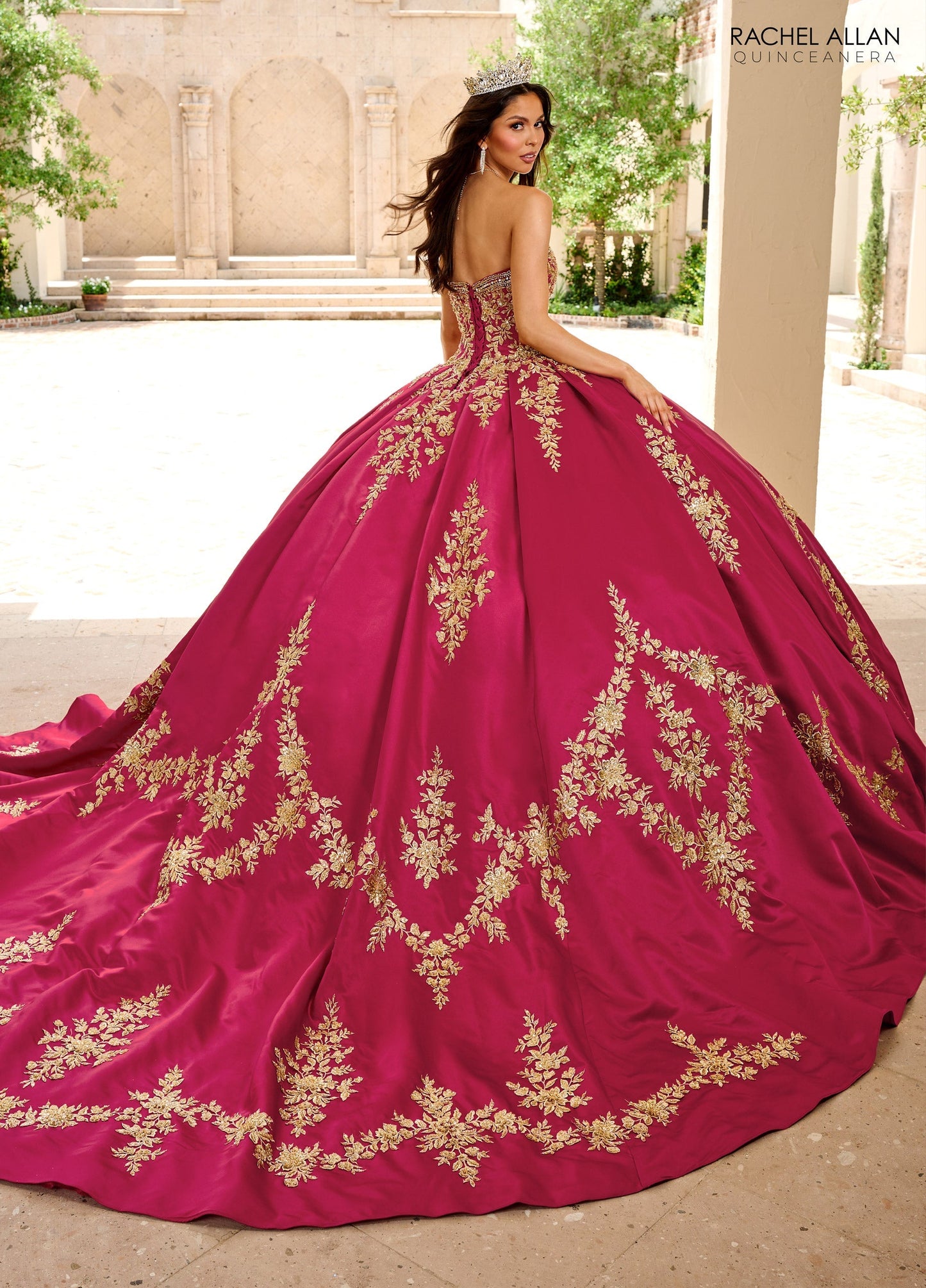 Rachel Allan RQ2217 Long Sleeve Quinceanera Dress