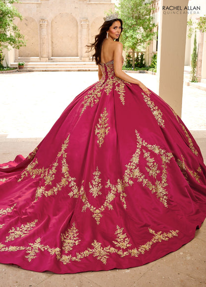 Rachel Allan RQ2217 Long Sleeve Quinceanera Dress
