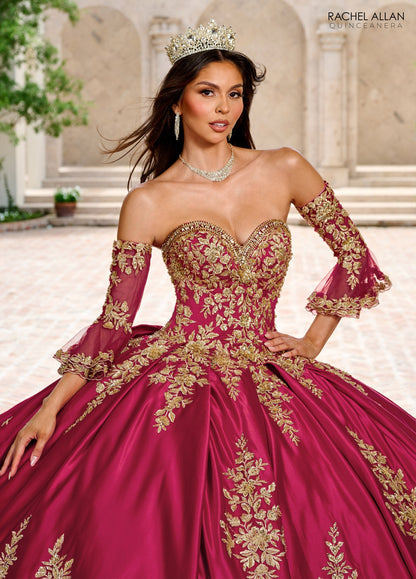 Rachel Allan RQ2217 Long Sleeve Quinceanera Dress