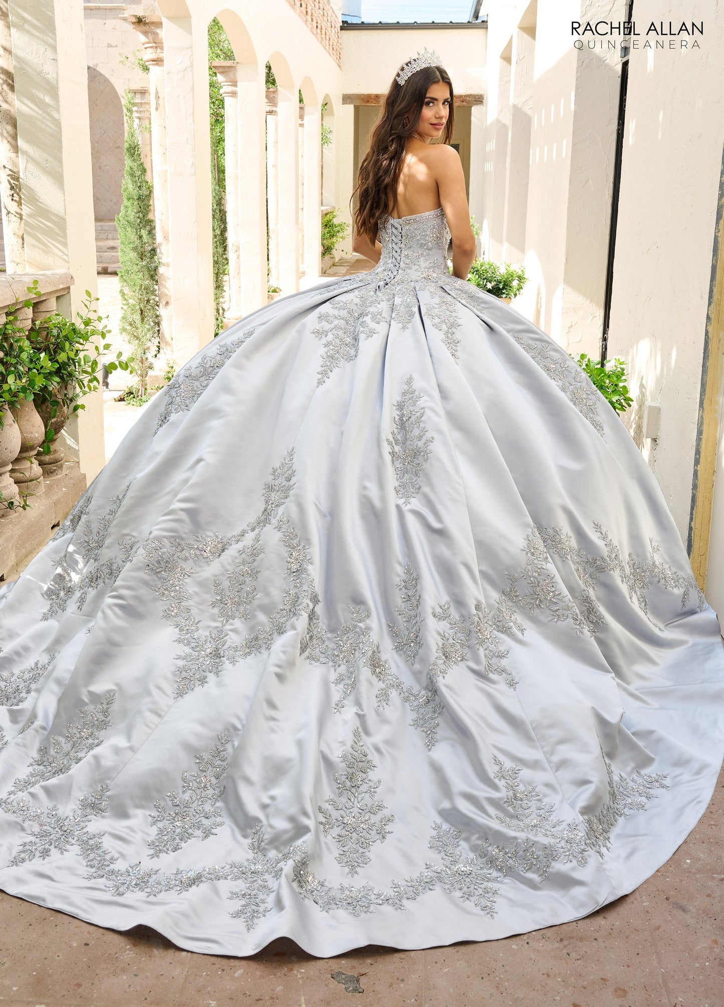 Rachel Allan RQ2217 Long Sleeve Quinceanera Dress