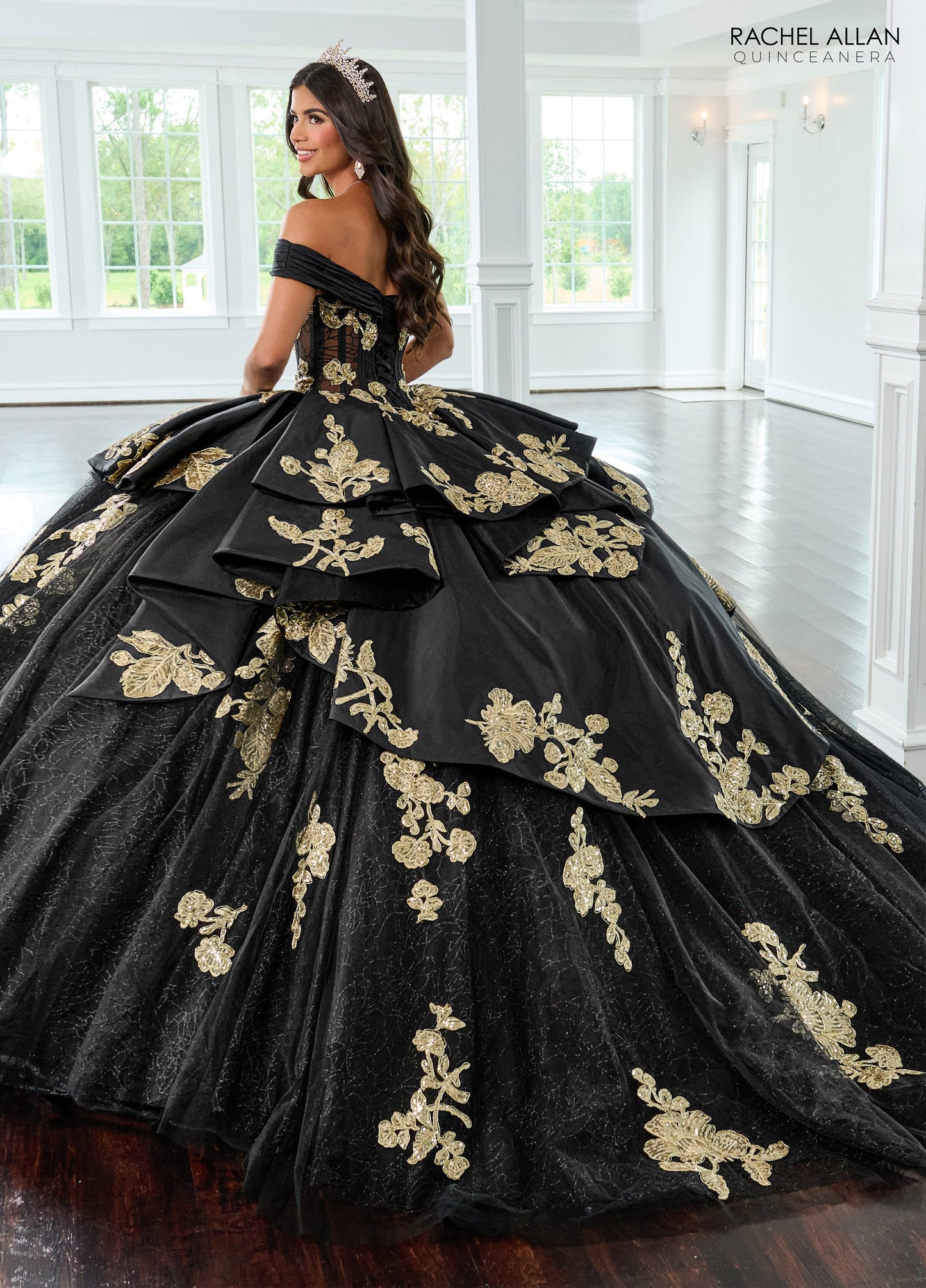Rachel Allan RQ2222 Off Shoulder Quinceanera Dress