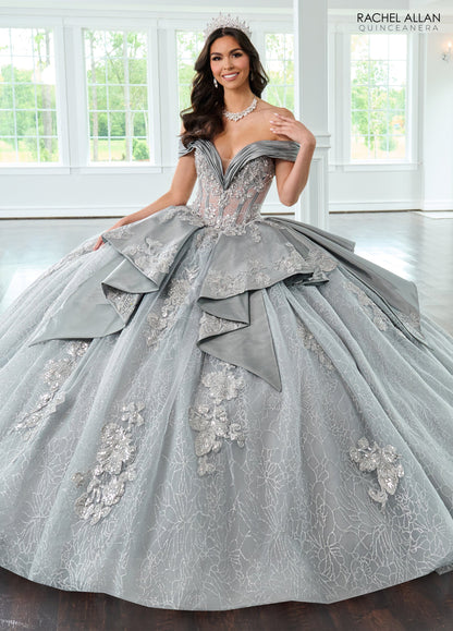 Rachel Allan RQ2222 Off Shoulder Quinceanera Dress