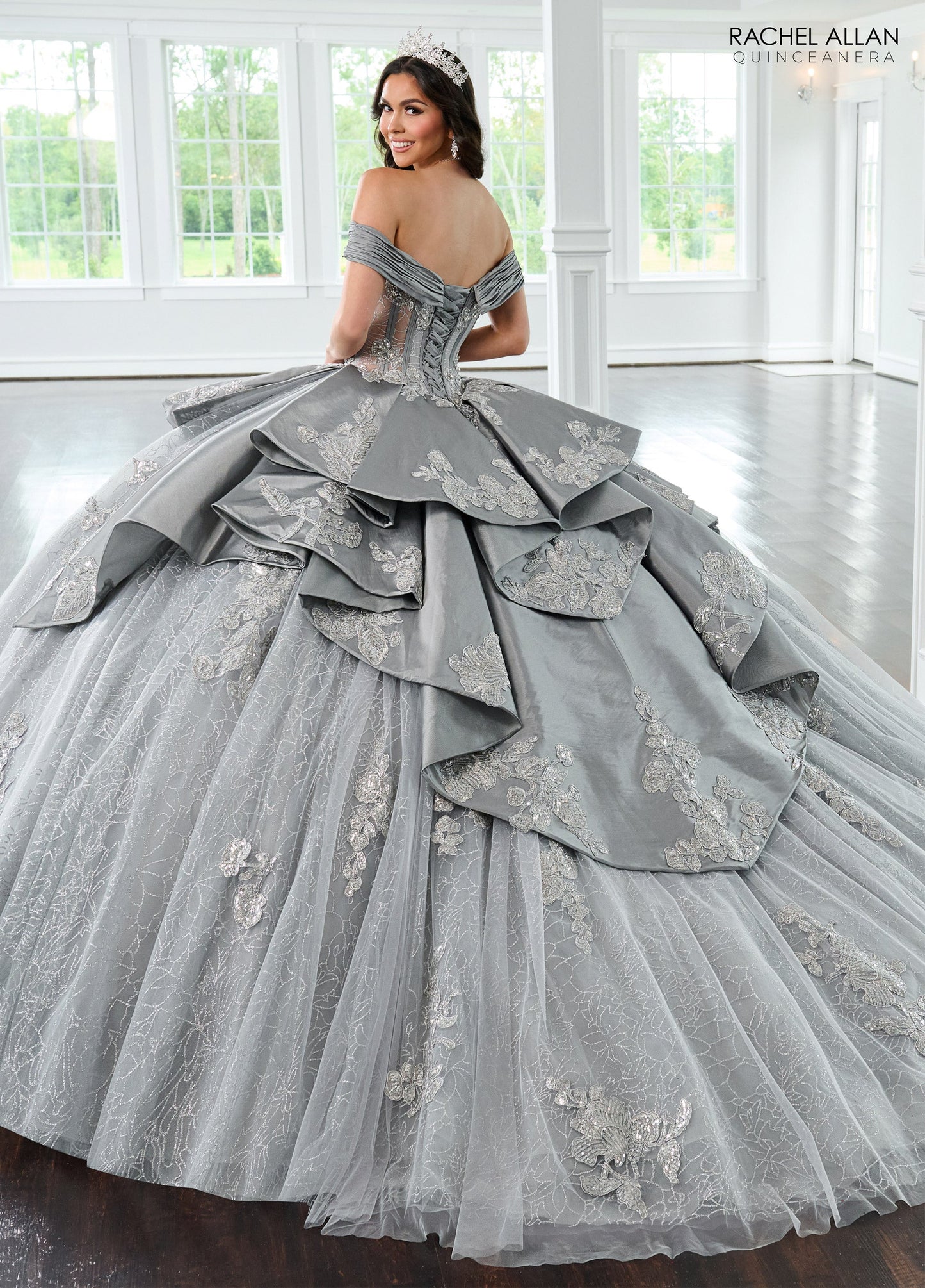 Rachel Allan RQ2222 Off Shoulder Quinceanera Dress