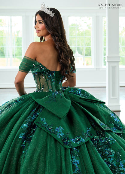 Rachel Allan RQ2224 Sheer Corset Quinceanera Dress