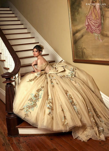 Rachel Allan RQ2224 Sheer Corset Quinceanera Dress