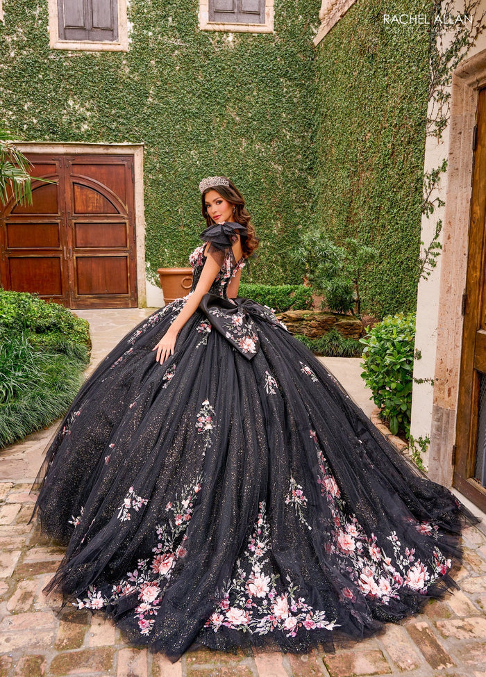 Rachel Allan RQ3132 Floral Sleeveless Quinceanera Dress