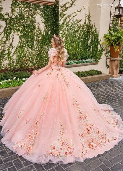 Rachel Allan RQ3132 Floral Sleeveless Quinceanera Dress