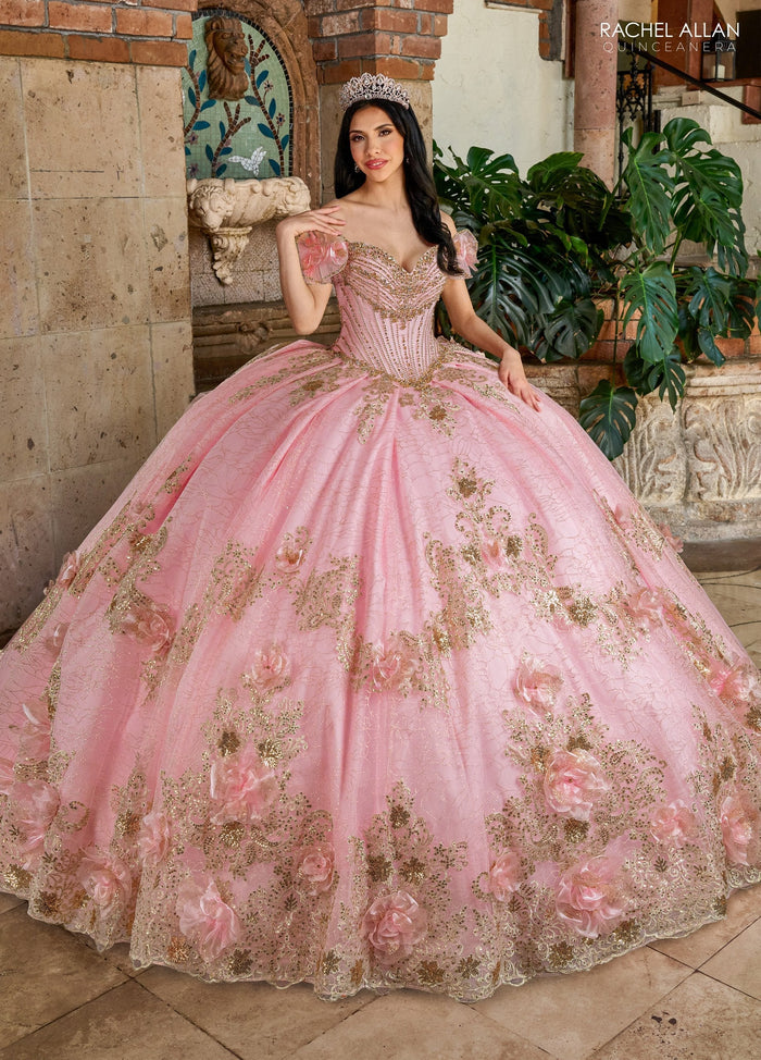 Rachel Allan RQ3133 Off Shoulder Quinceanera Dress