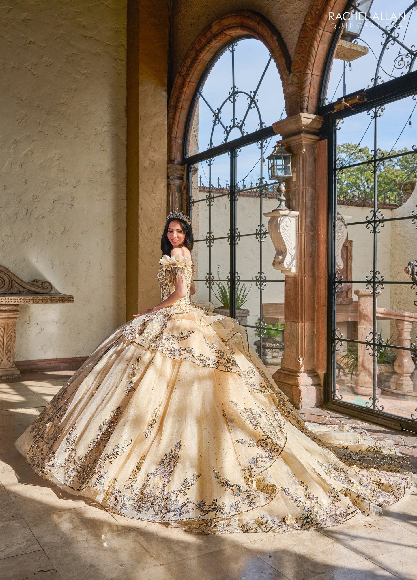 Rachel Allan RQ3137 Off Shoulder Quinceanera Dress