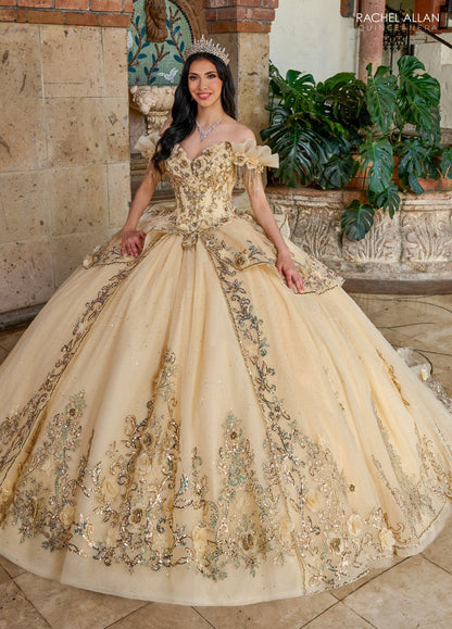 Rachel Allan RQ3137 Off Shoulder Quinceanera Dress