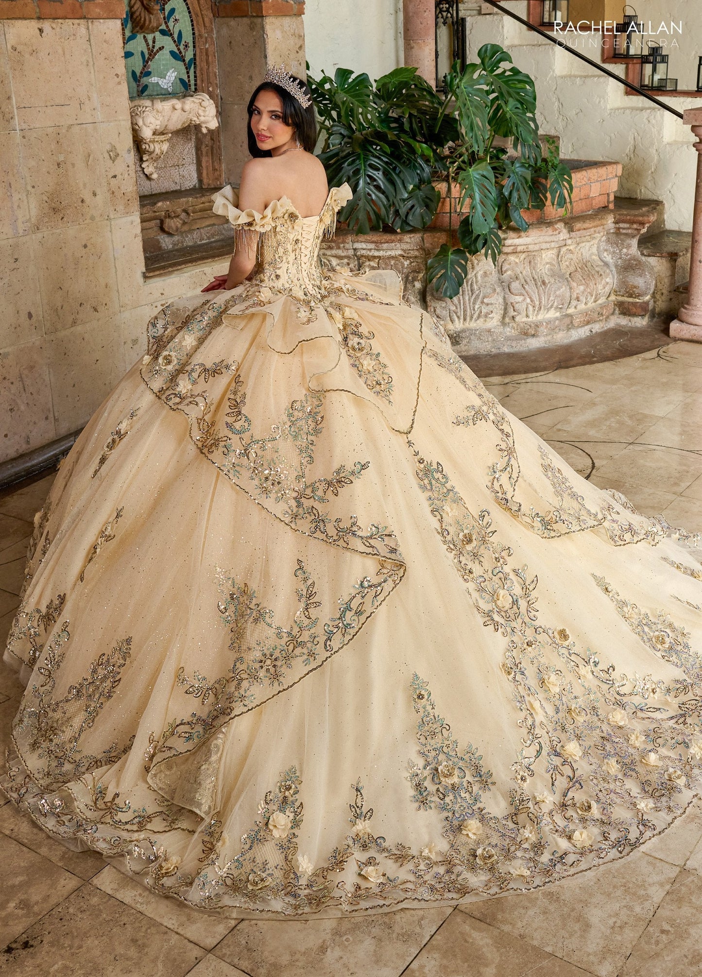 Rachel Allan RQ3137 Off Shoulder Quinceanera Dress