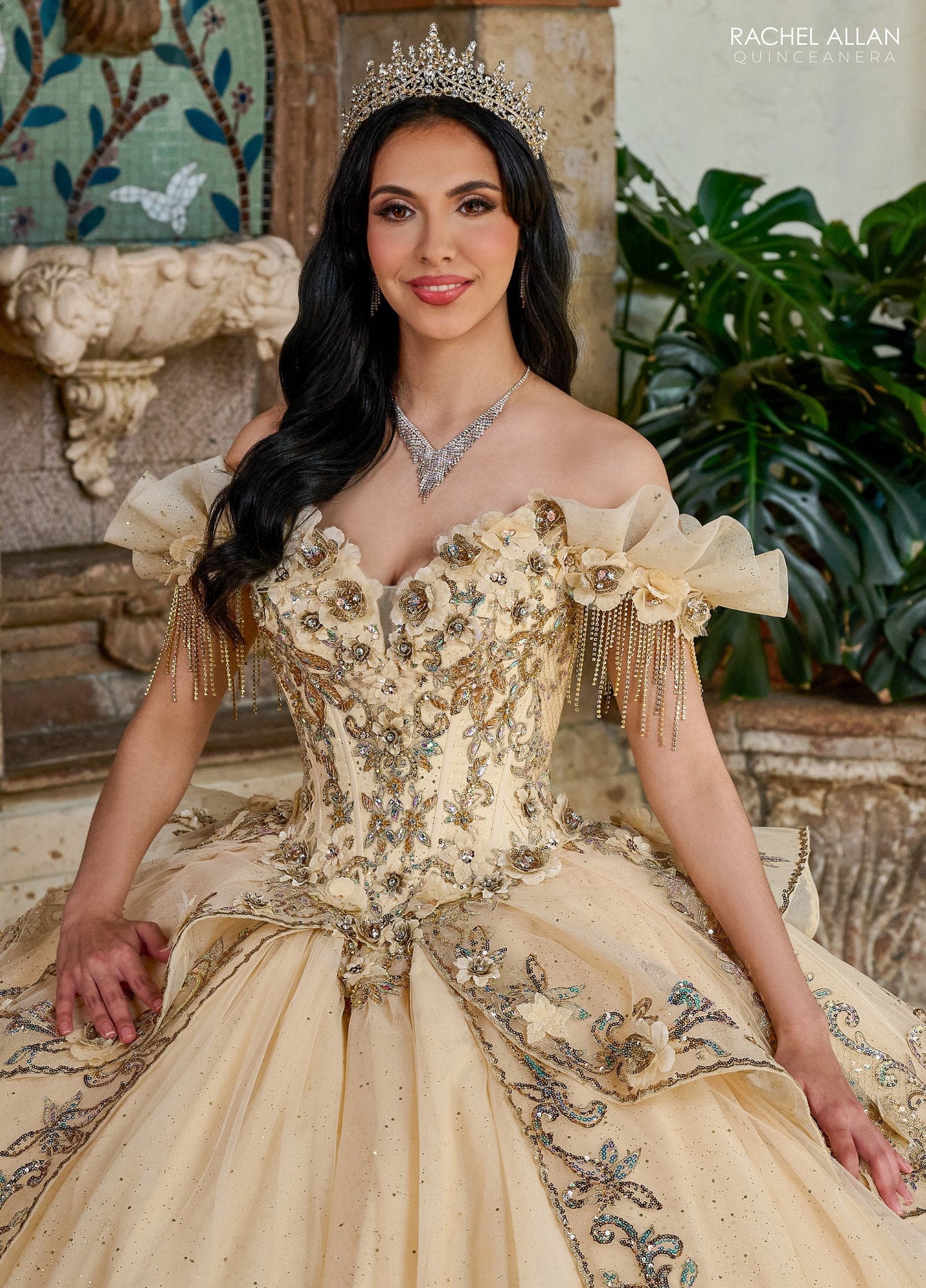 Rachel Allan RQ3137 Off Shoulder Quinceanera Dress