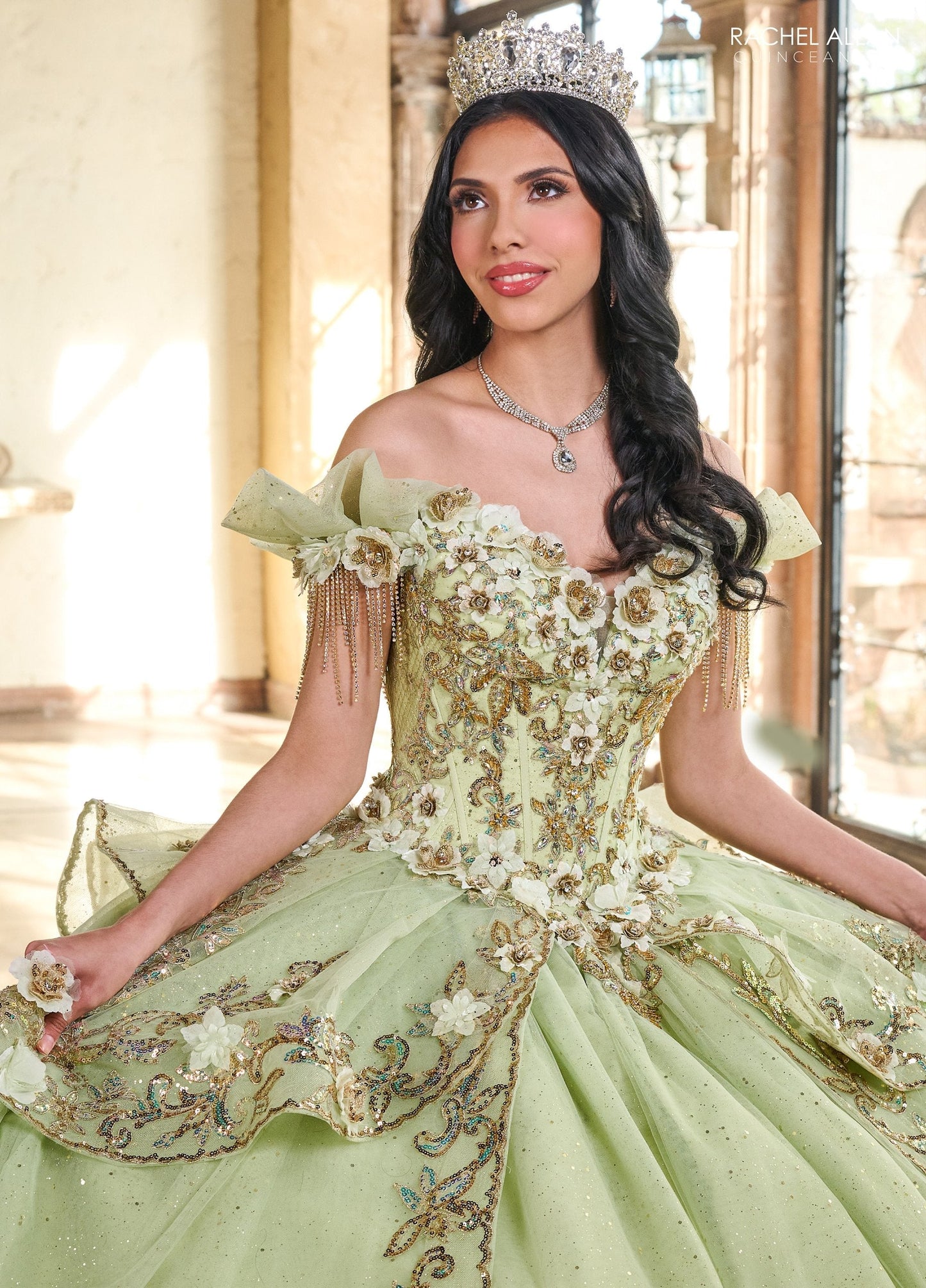 Rachel Allan RQ3137 Off Shoulder Quinceanera Dress